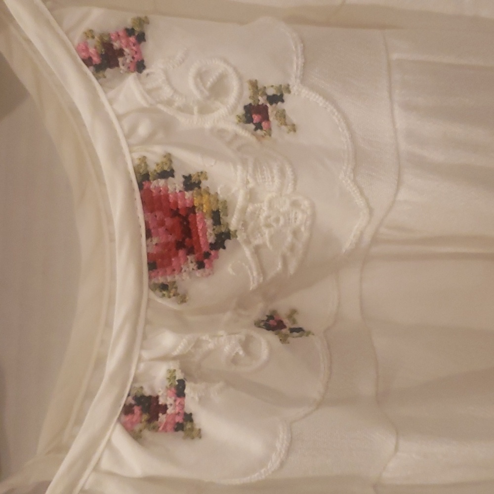 DOLLCAKE white crochet lace cotton dress 3 3T - Picture 10 of 14